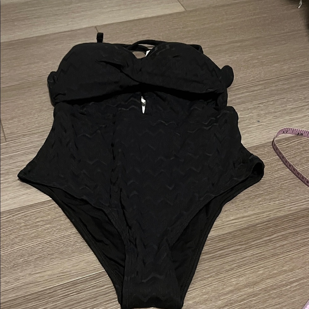 Black One-Piece Swimsuit